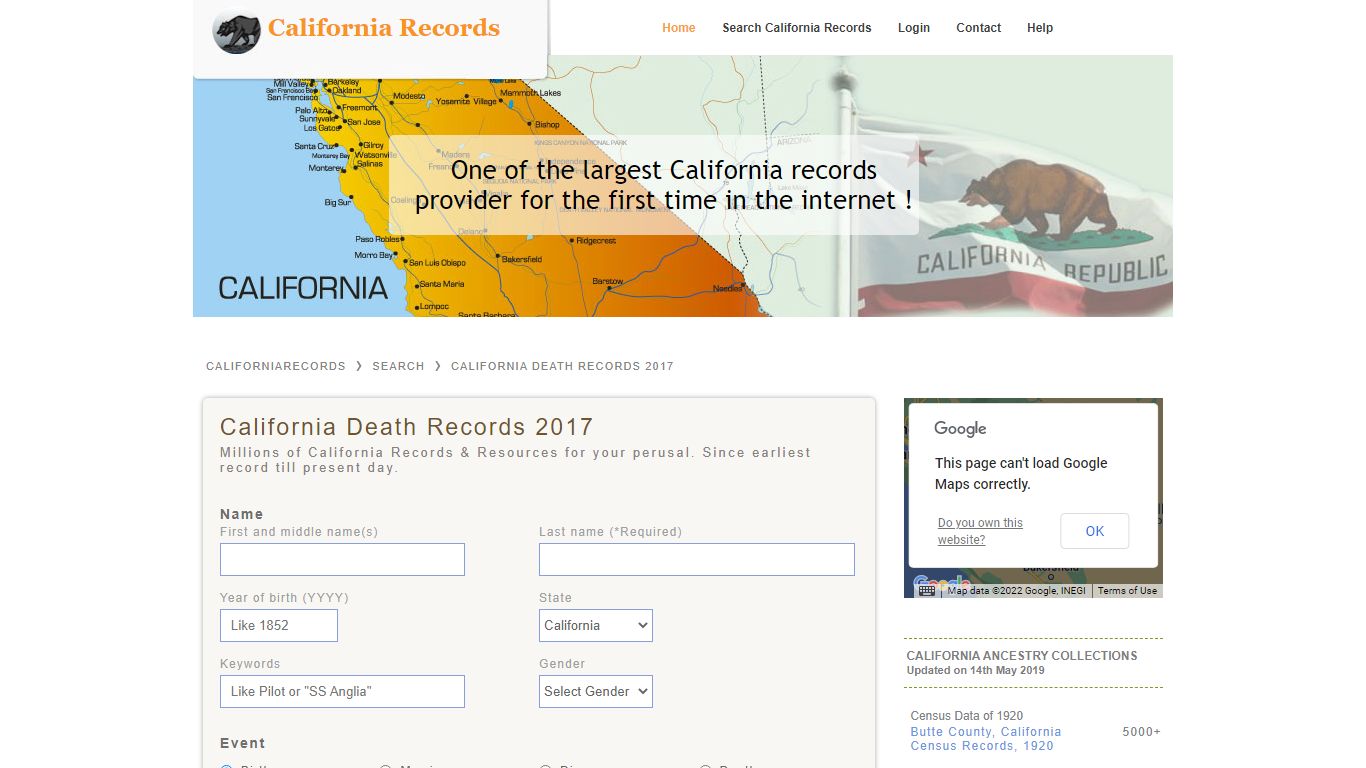 California Death Records 2017 | California Records